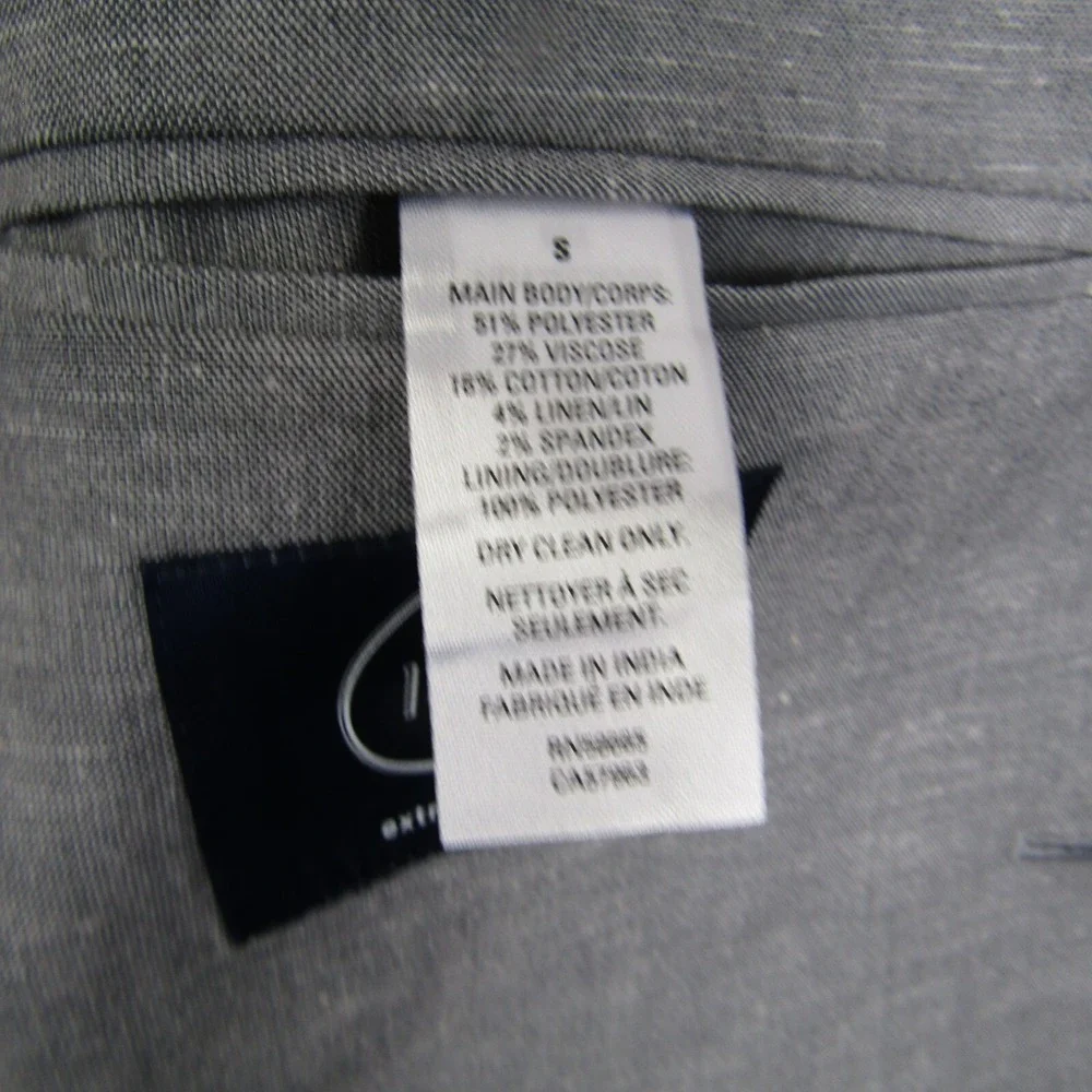 1901 NEW Mens Small Gray 2 Button Blazer Coat‎ Top